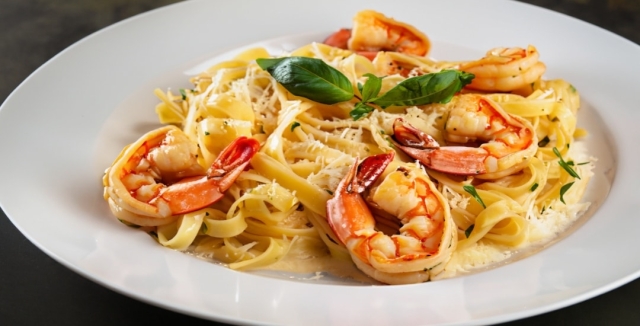 Pasta cremosa con camarones: receta fácil y deliciosa en pocos pasos