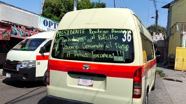 Transportistas de la región se manifestaron en contra de “la locura” de Arredondo.