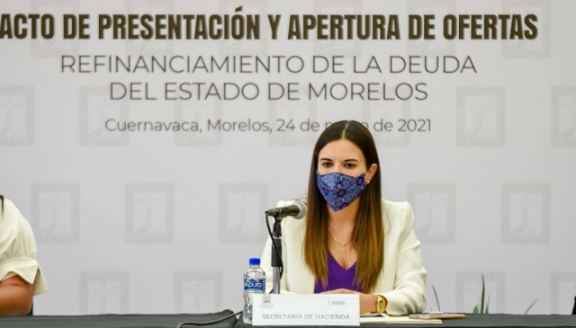 Realiza Gobierno de Morelos licitación para refinanciar deuda pública