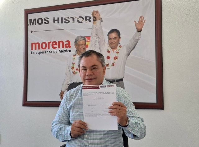 Rafael Reyes se registra para participar en la Coordinación de Agenda de la Transformación Morelos