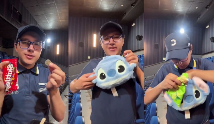Empleado de Cinépolis se vuelve viral al mostrar lo que encuentra al limpiar una sala