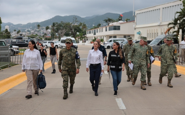 Sheinbaum es recibida con protestas en Acapulco