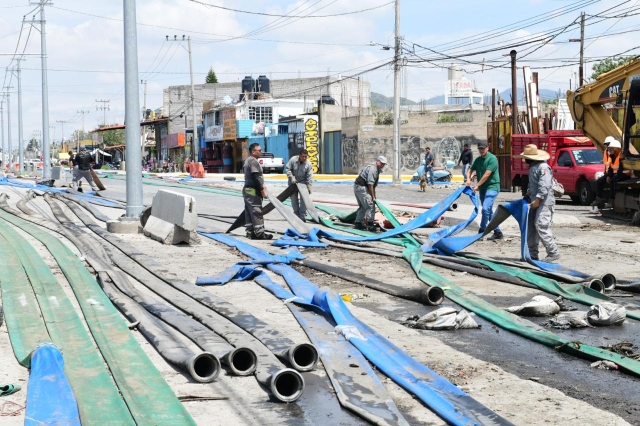 Gobierno de Edomex reporta un 90% de avance en la emergencia de Chalco