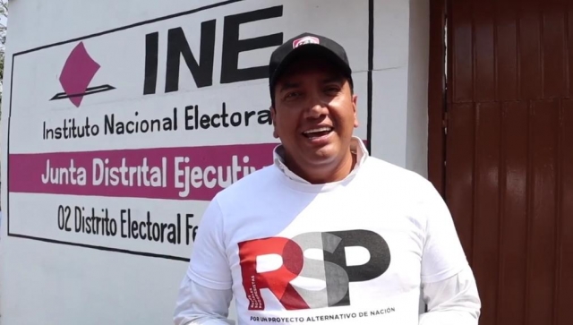 INE da registro oficial como candidato de RSP a Sergio Arturo Beltrán Toto