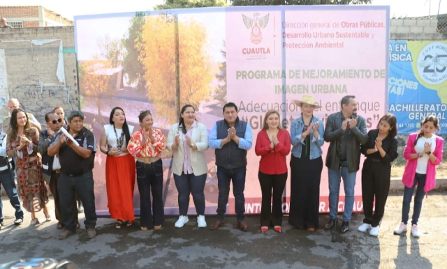 La obra ya fue puesta en marcha y forma parte del programa de mejoramiento de imagen urbana.