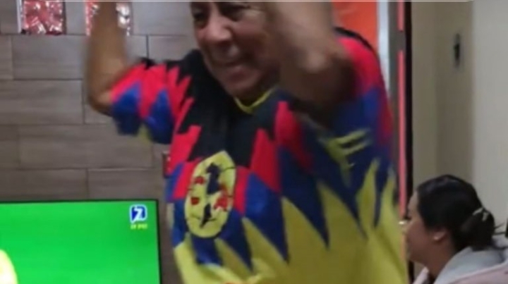 Señora se vuelve viral celebrando gol del América en plena lucha por el tricampeonato