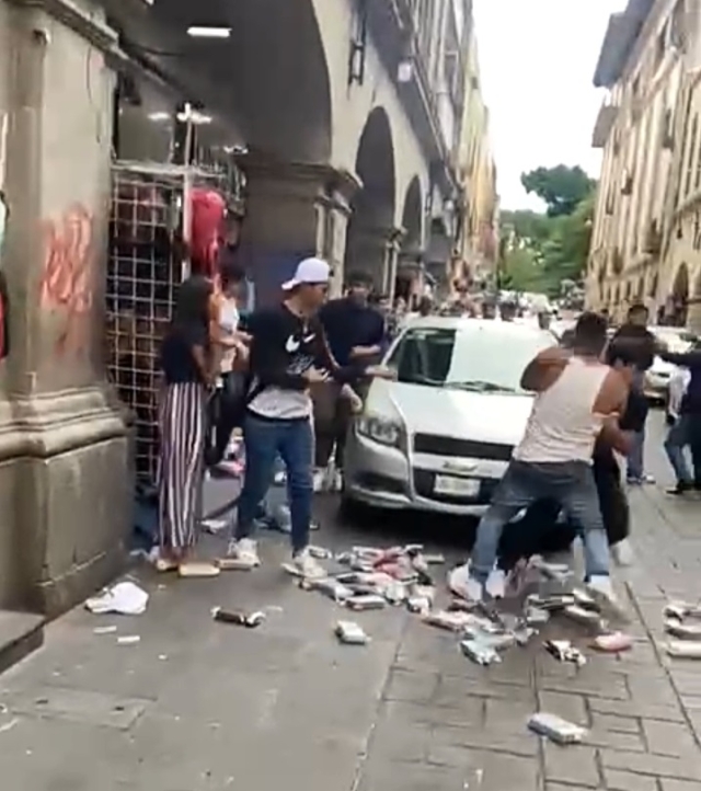 Se registra pelea en pleno Centro de Cuernavaca