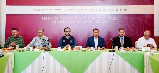 Respalda gobierno federal trabajo de la Mesa de Coordinación Estatal para la Construcción de la Paz en Morelos
