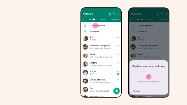 WhatsApp ya permitirá el bloqueo de chats; así puedes proteger tus conversaciones