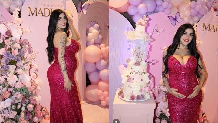 Karely Ruiz deslumbra con lujoso baby shower