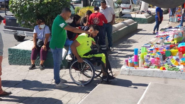 El sábado se realizó una “rodada” en silla de ruedas para demandar atención integral a las personas con discapacidad en Zacatepec. 