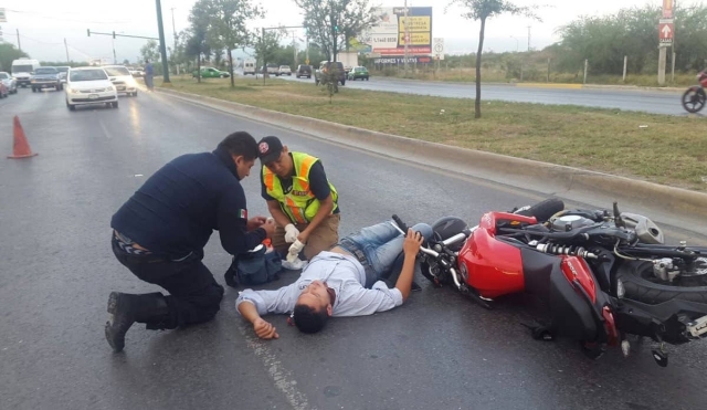 Se incrementan accidentes de motociclistas en la zona sur