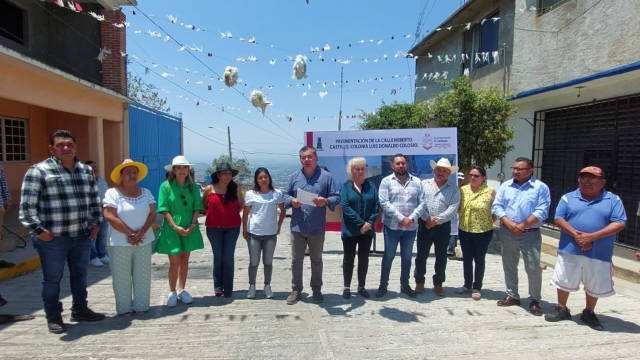 Ayuntamiento de Jiutepec entrega obras en las colonias Civac y Luis Donaldo Colosio