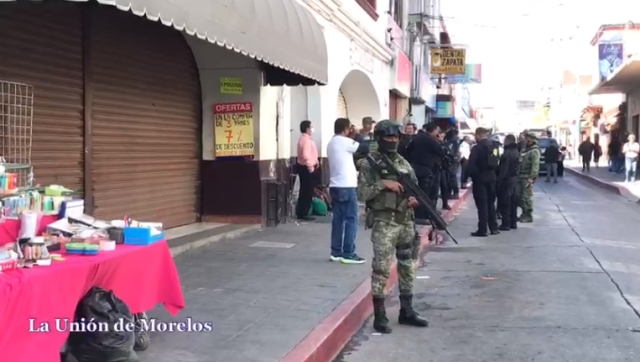 Provoca pánico presencia de hombres armados en la calle Galeana en Cuautla