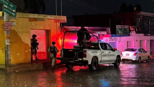 Al sitio llegaron decenas de elementos de la Guardia Nacional y policías.