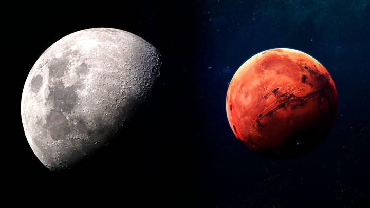 Encuentros astronómicos: Así podrás ver la gran conjunción de la Luna y Marte en México
