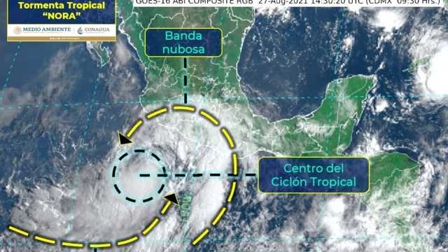 Tormenta tropical Nora amenaza con impactar Los Cabos.