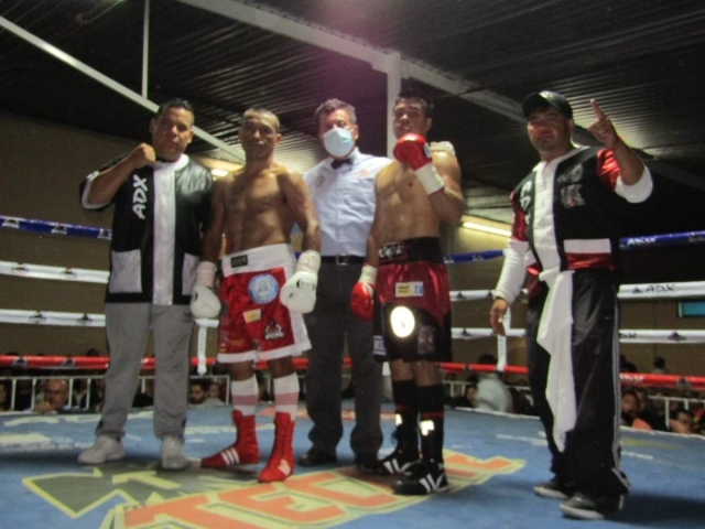 Walter &quot;Dinamitero&quot; Hernández se impuso tras seis rounds a Josmar Busquets, de Yautepec, en peso súper ligero.