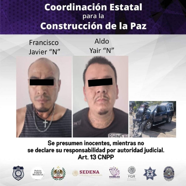 Confirman detención de dos presuntos robacoches en Amacuzac