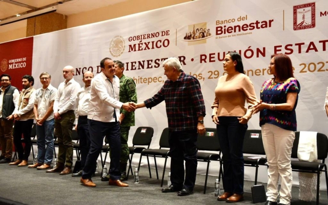 Encabeza AMLO reunión estatal del Banco del Bienestar en Morelos