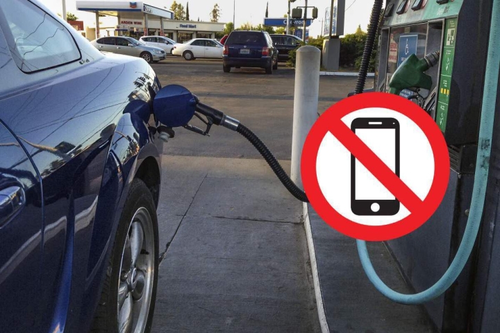 ¿Por qué no debes usar un celular en la gasolinería?