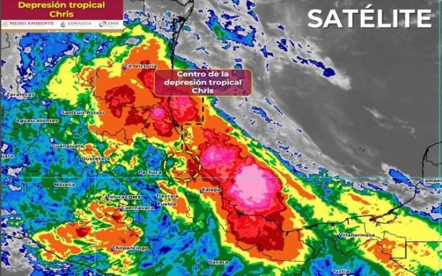 Depresión tropical &#039;Chris&#039; causará lluvias en el centro del país