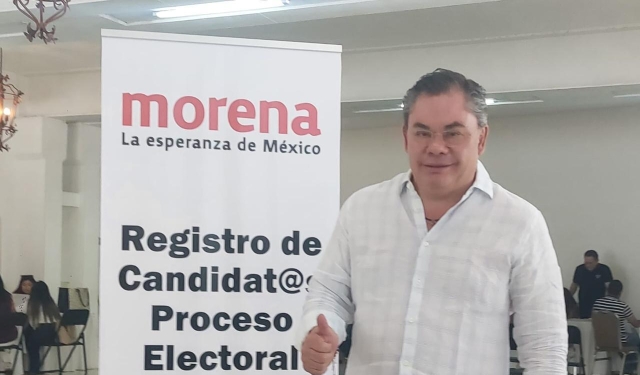 Se registra Rafael Reyes para participar como candidato de Morena a la diputación por el sexto distrito