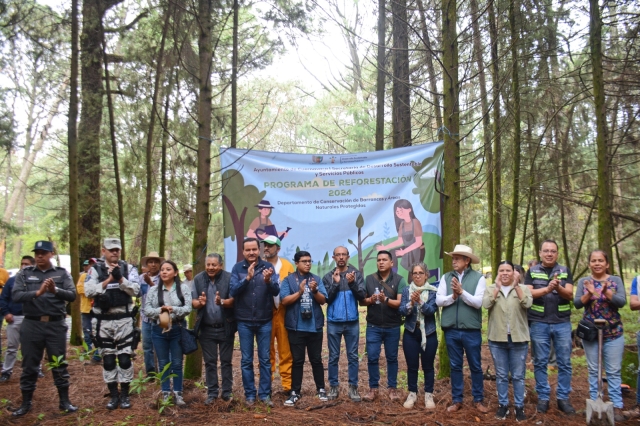 Inició ayuntamiento capitalino programa de reforestación 2024