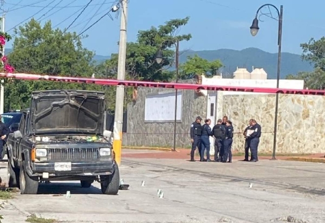 El hombre quedó sin vida junto a la camioneta.