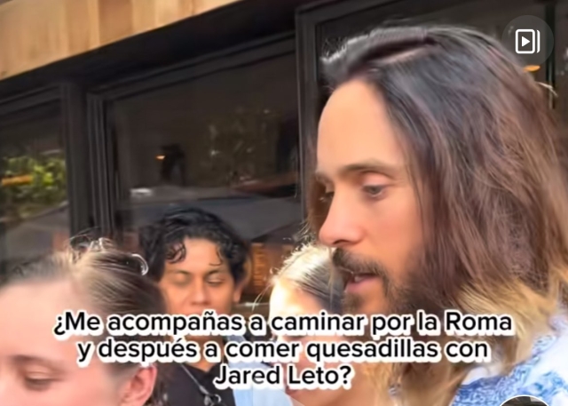 Jared Leto en la Roma, Hollywood pero con salsa y queso