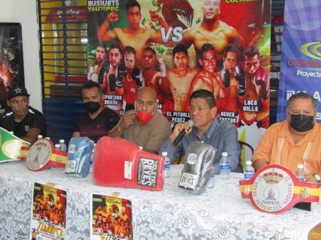 Cinco peleas profesionales y cuatro amateurs se efectuarán en el salón Las Rosas, en Jiutepec, a las siete de la noche.