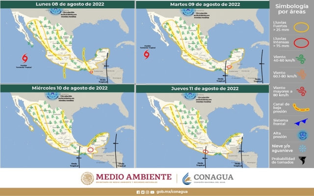 Posible incremento de lluvias para Morelos: Ceagua