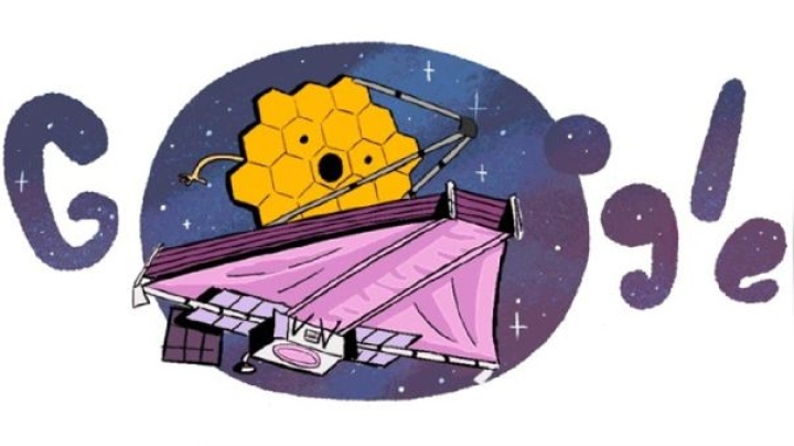 Google celebra al universo con un doodle dedicado al telescopio James Webb
