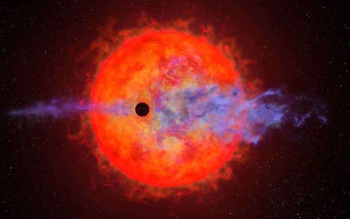 Estrella enana roja desintegra atmósfera de un planeta