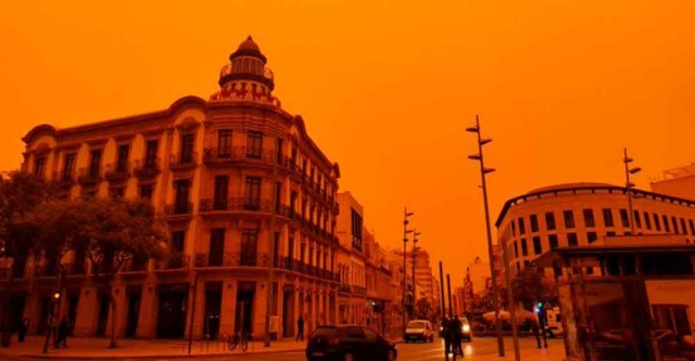 Nube de polvo del Sahara cubre a Francia, España y Portugal
