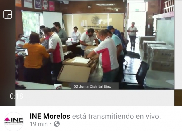 Efectúan sesiones extraordinarias de consejos distritales del INE en Morelos