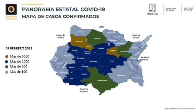 Después de casi un mes de crecientes contagios, esta semana se redujeron los casos de covid-19 en los municipios de la región sur de Morelos.