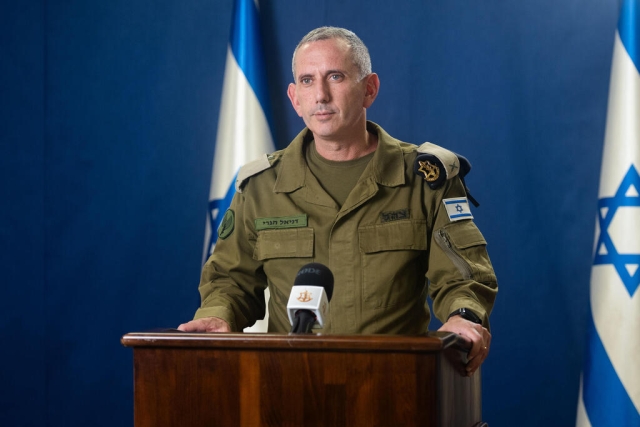 Daniel Hagari, portavoz del Ejército israelí.