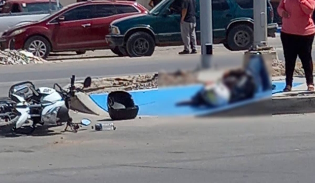 Fallece motociclista al chocar sobre el bulevar Juárez