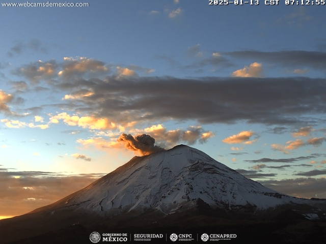 Registra 30 exhalaciones volcán Popocatépetl; se mantiene semáforo amarillo fase 2