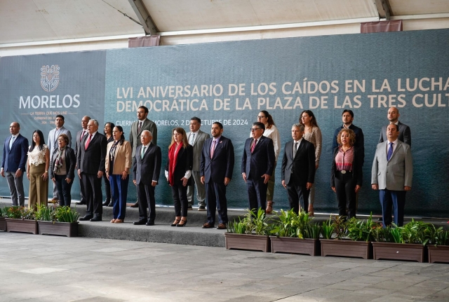 Participa presidente del TSJ Morelos en ceremonia cívica y mesa de seguridad