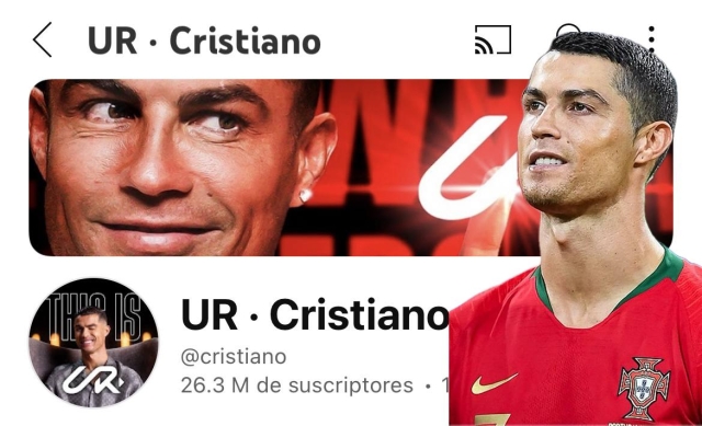 Ronaldo rompe récord en YouTube