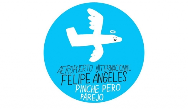 Llueven memes a logo del aeropuerto Felipe Ángeles.
