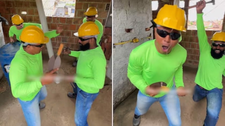 Viral: El cuarteto brasileño que transforma la construcción en espectáculo musical