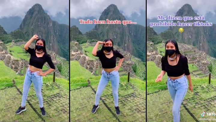Graba TikTok en Machu Picchu y se hace viral