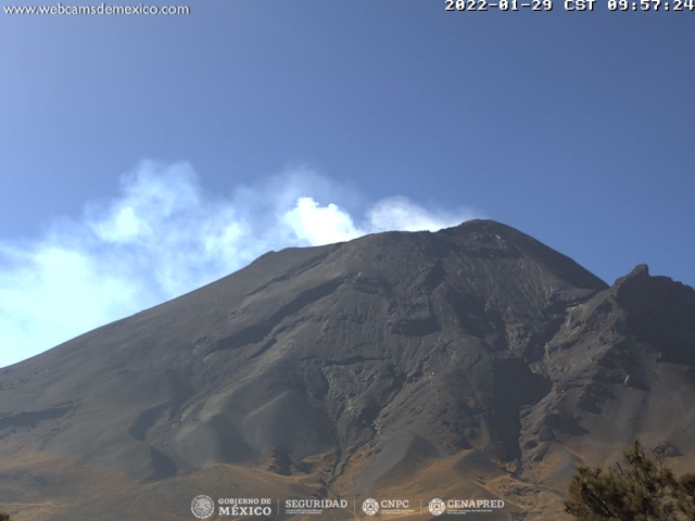 Identifican sistemas de monitoreo 60 exhalaciones del volcán Popocatépetl