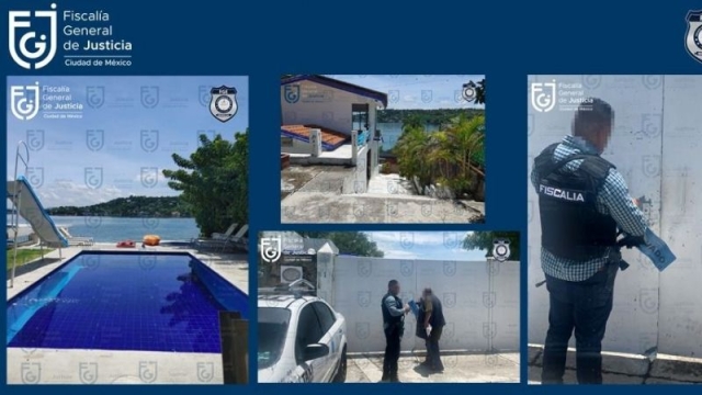 Agentes de la Fiscalía catean y aseguran casa en Tequesquitengo, propiedad de Raymundo Collins