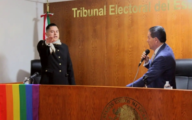 Ociel Baena hace historia como el primer magistrade electoral no binarie en América Latina