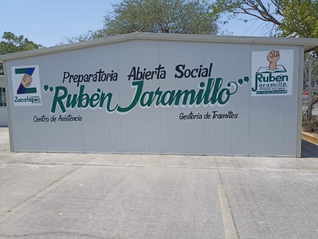 Después de varios años de estar cerrada, el nuevo director de la Preparatoria Social Abierta “Rubén Jaramillo” anunció que retomará operaciones en Zacatepec.