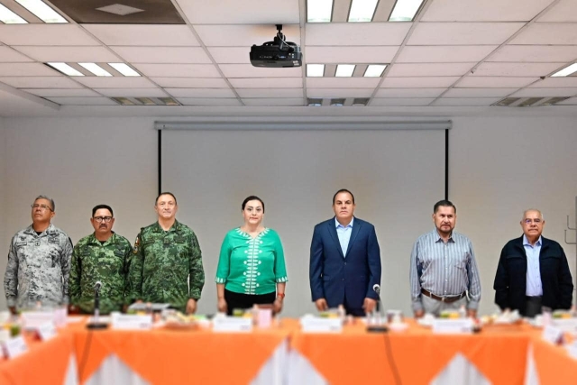 Realizan reunión de la Mesa de Seguridad en instalaciones de Guardia Nacional en Morelos